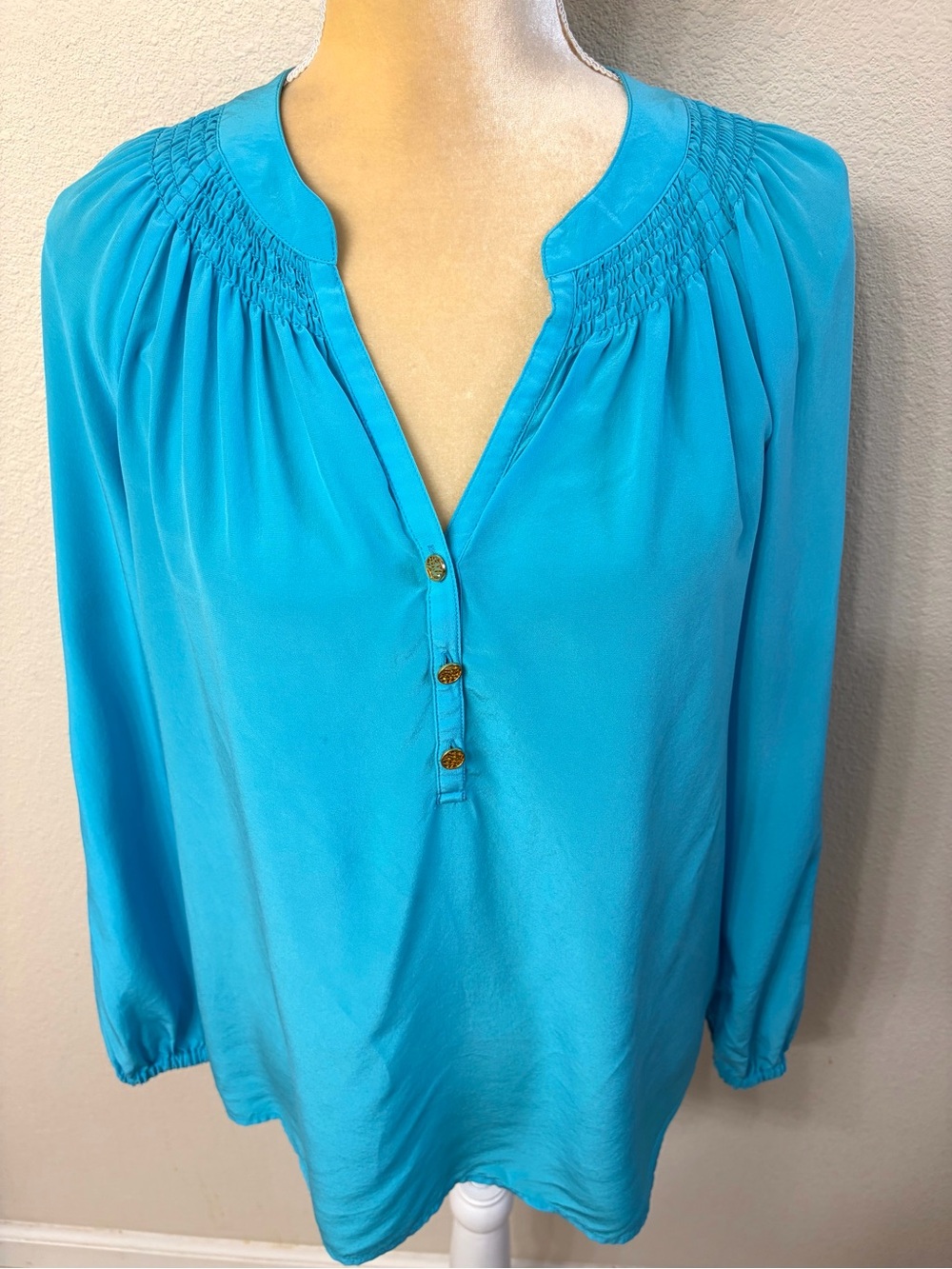 Lilly Pulitzer Elsa Silk Top Medium - Picture 4 of 10